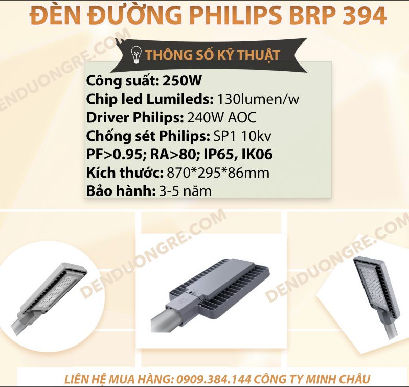 Đèn đường BRP 394 250W